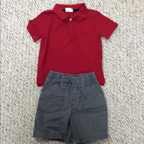 polo shirt and shorts outfit